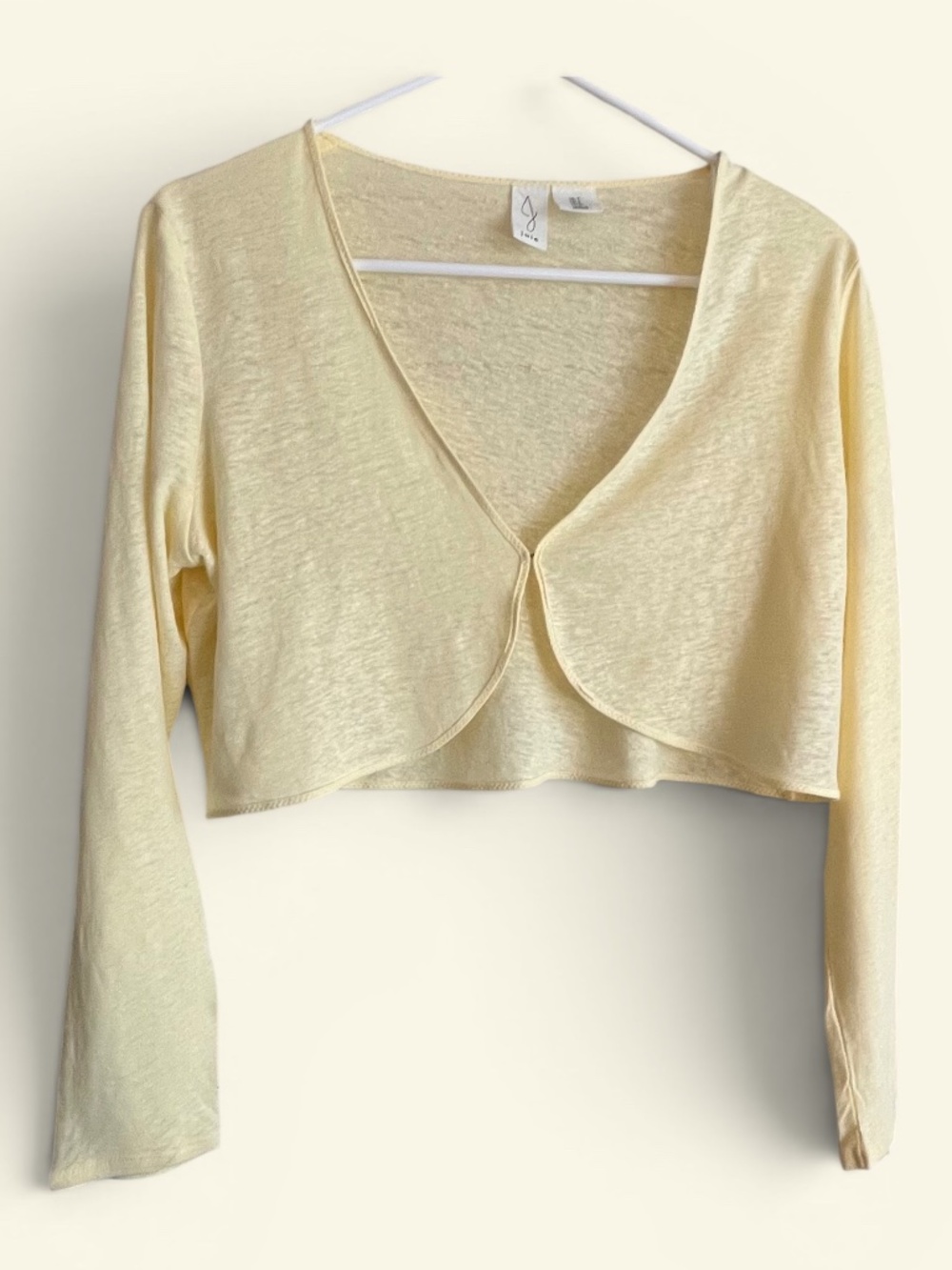 Joie Lightweight Linen Rayon Yellow Shrug Size 4